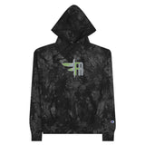 Hippie Unisex Champion tie-dye hoodie
