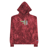 Hippie Unisex Champion tie-dye hoodie