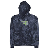 Hippie Unisex Champion tie-dye hoodie