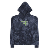 Hippie Unisex Champion tie-dye hoodie